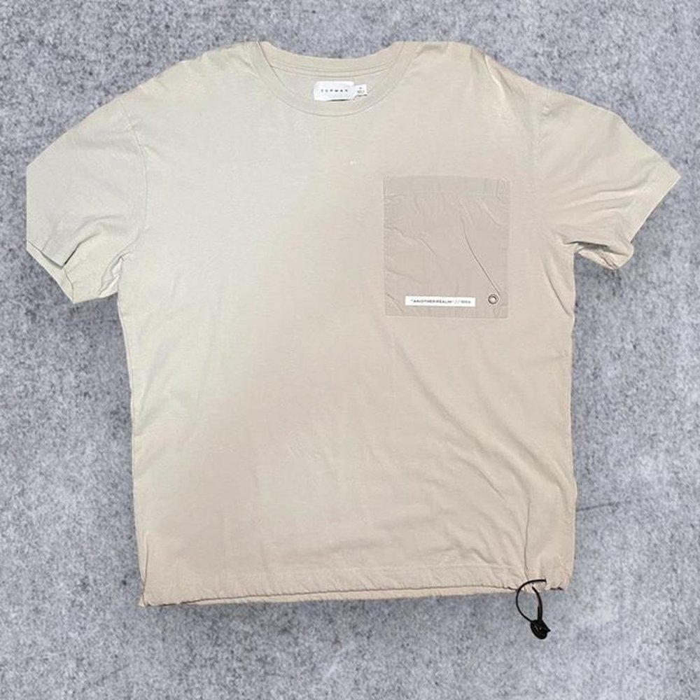 Cream Colored TOPMAN tee shirt